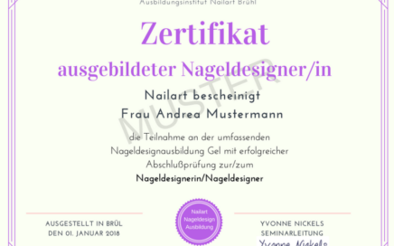 zertifizierte Ausbildung zum Nageldesigner