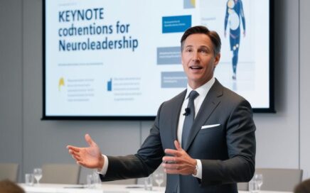 Führungskraft hält Keynote – Neuroleadership als Erfolgsfaktor in der Unternehmensführung