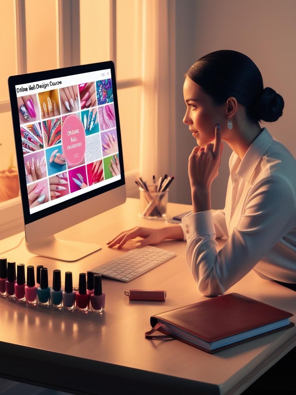Mit Canva KI generiert Nageldesign Ausbildung online